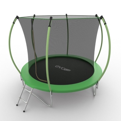 Батут с внутренней сеткой и лестницей EVO JUMP Internal 8ft (Green)